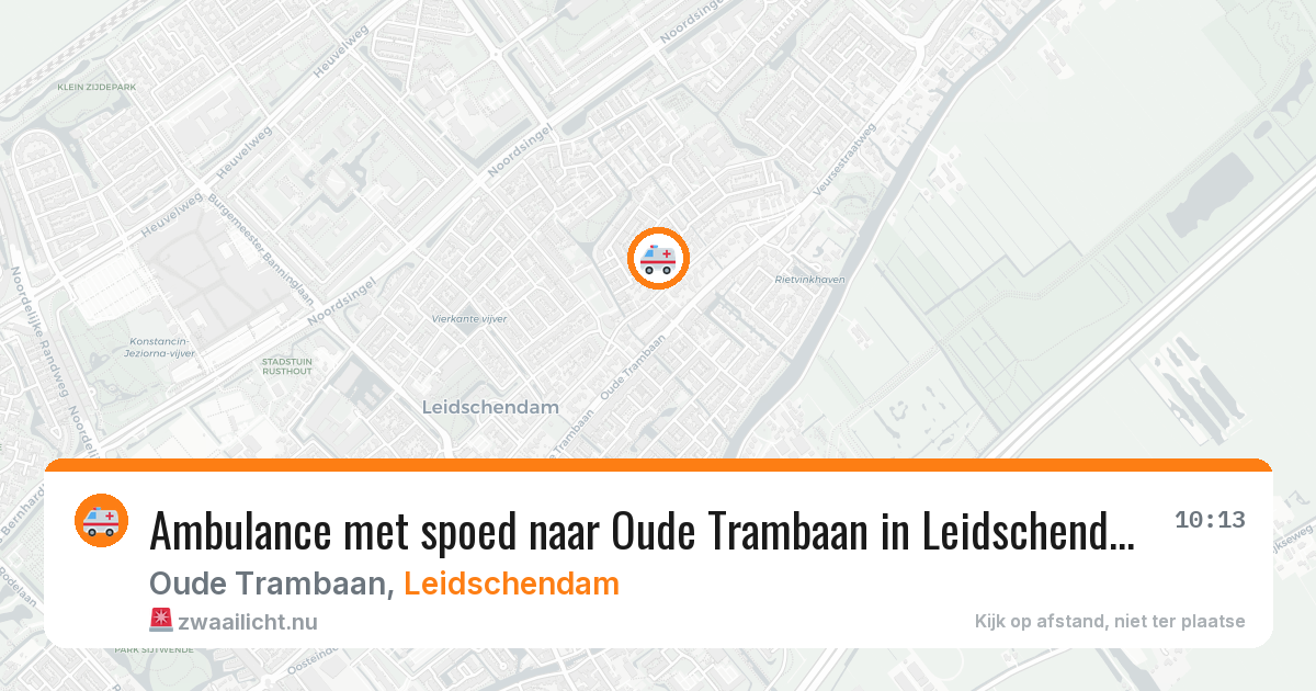 Ambulance met spoed naar Oude Trambaan in Leidschendam — 28 jan 2026