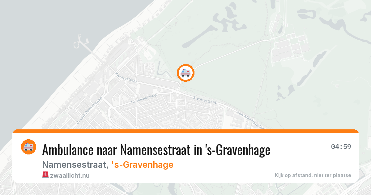 Ambulance naar Namensestraat in 's-Gravenhage — 23 jul 2026