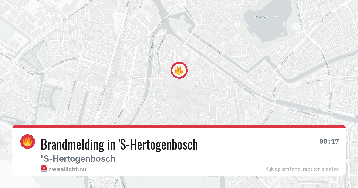 Brandmelding in 'S-Hertogenbosch — 8 jun 2026