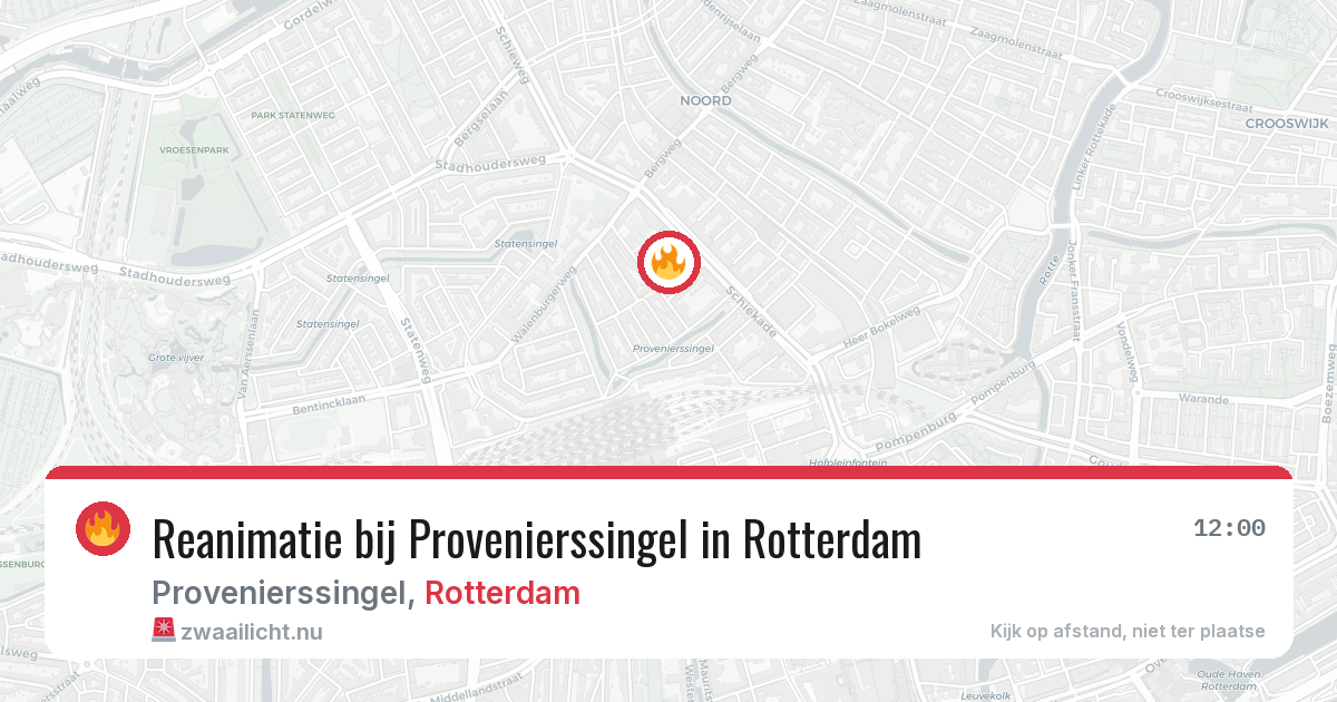 Reanimatie bij Provenierssingel in Rotterdam — 14 jul 2026