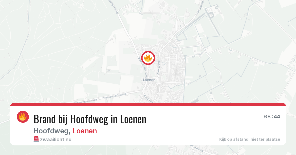 Brand bij Hoofdweg in Loenen — 13 jul 2026