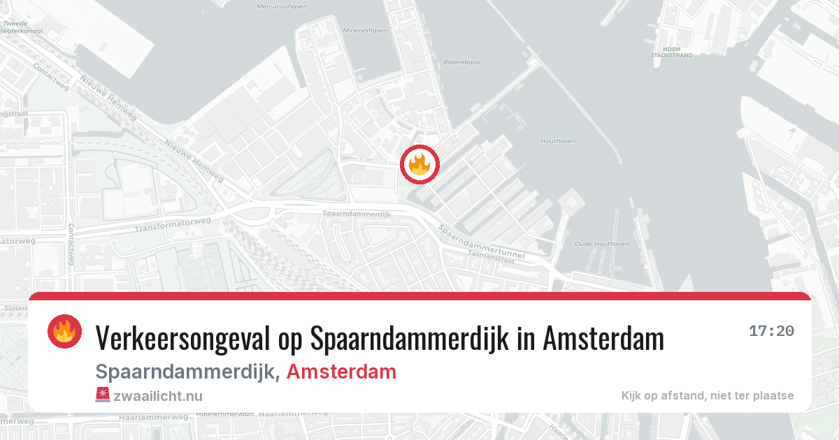 Verkeersongeval op Spaarndammerdijk in Amsterdam — 4 apr 2026