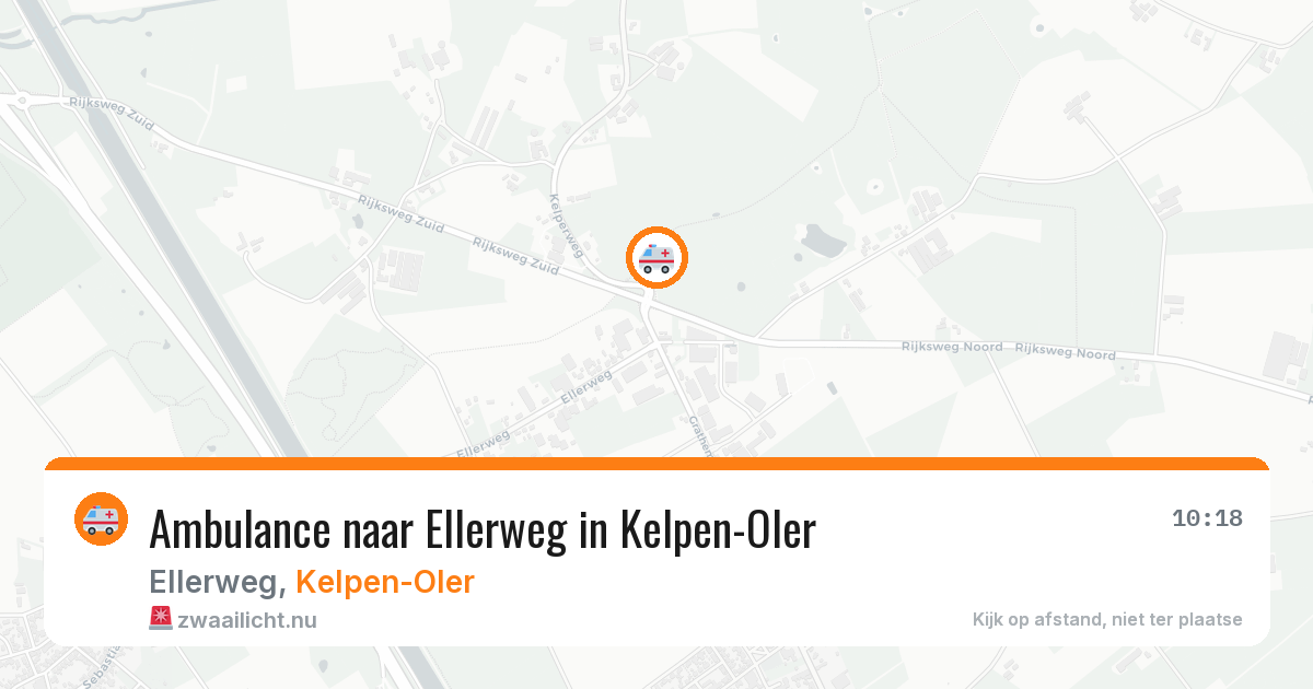 Ambulance naar Ellerweg in Kelpen-Oler — 9 jul 2026