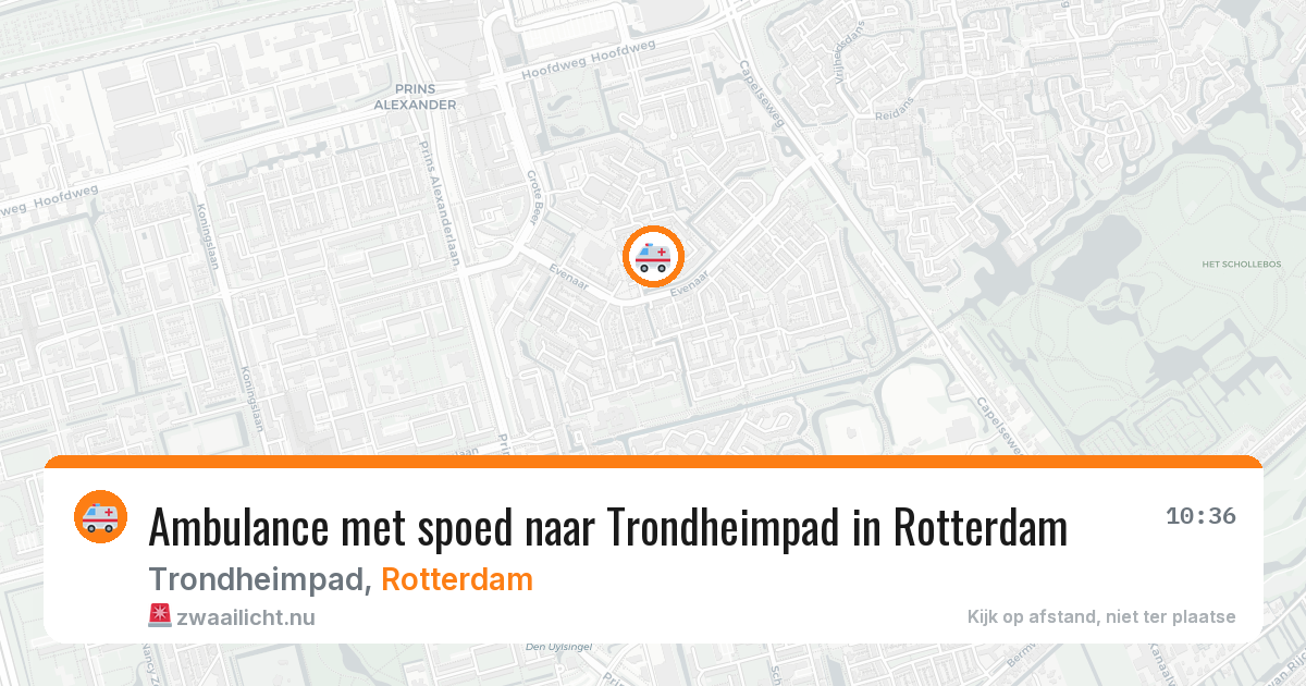 Ambulance met spoed naar Trondheimpad in Rotterdam — 3 jun 2026