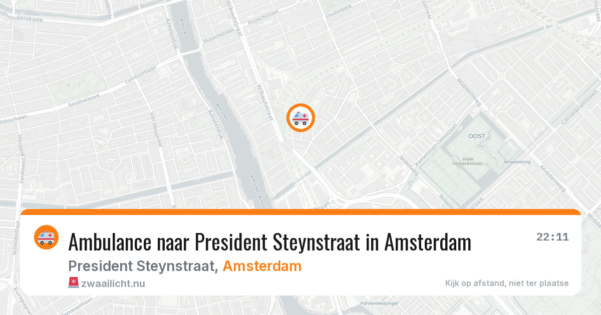 Ambulance naar President Steynstraat in Amsterdam — 13 mei 2026