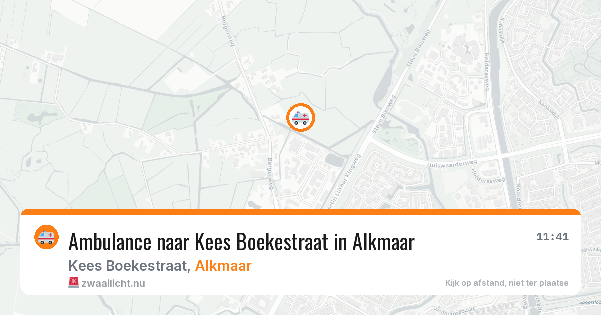 Ambulance naar Kees Boekestraat in Alkmaar — 14 jul 2026