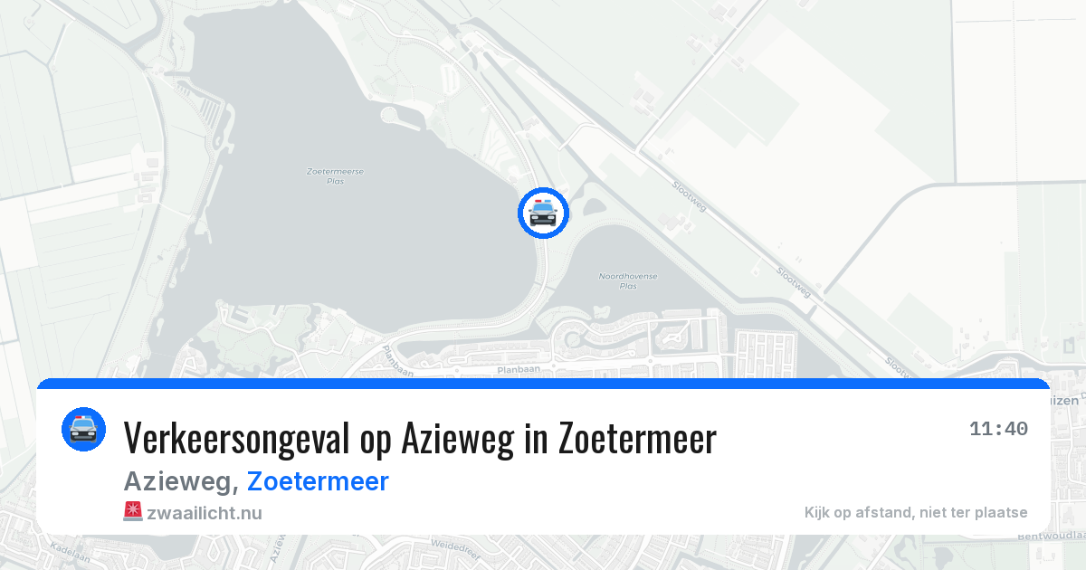 Verkeersongeval op Azieweg in Zoetermeer — 16 jul 2026