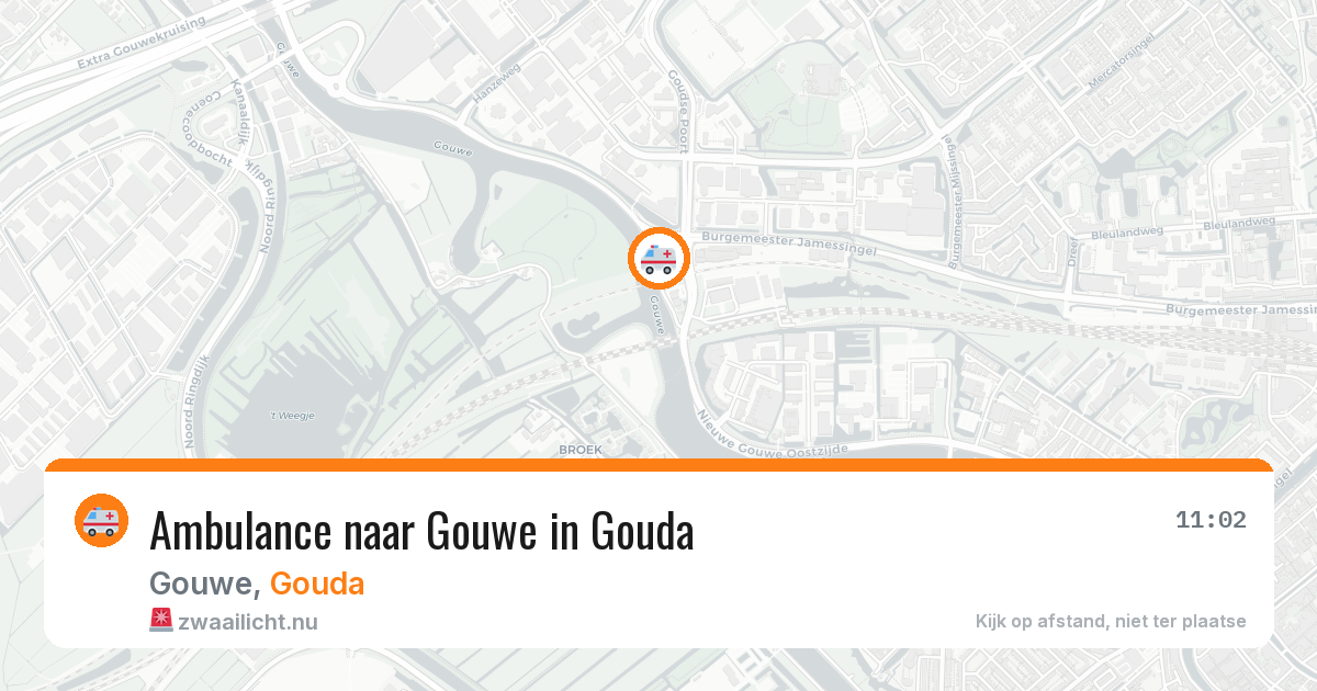 Ambulance naar Gouwe in Gouda — 10 jul 2026