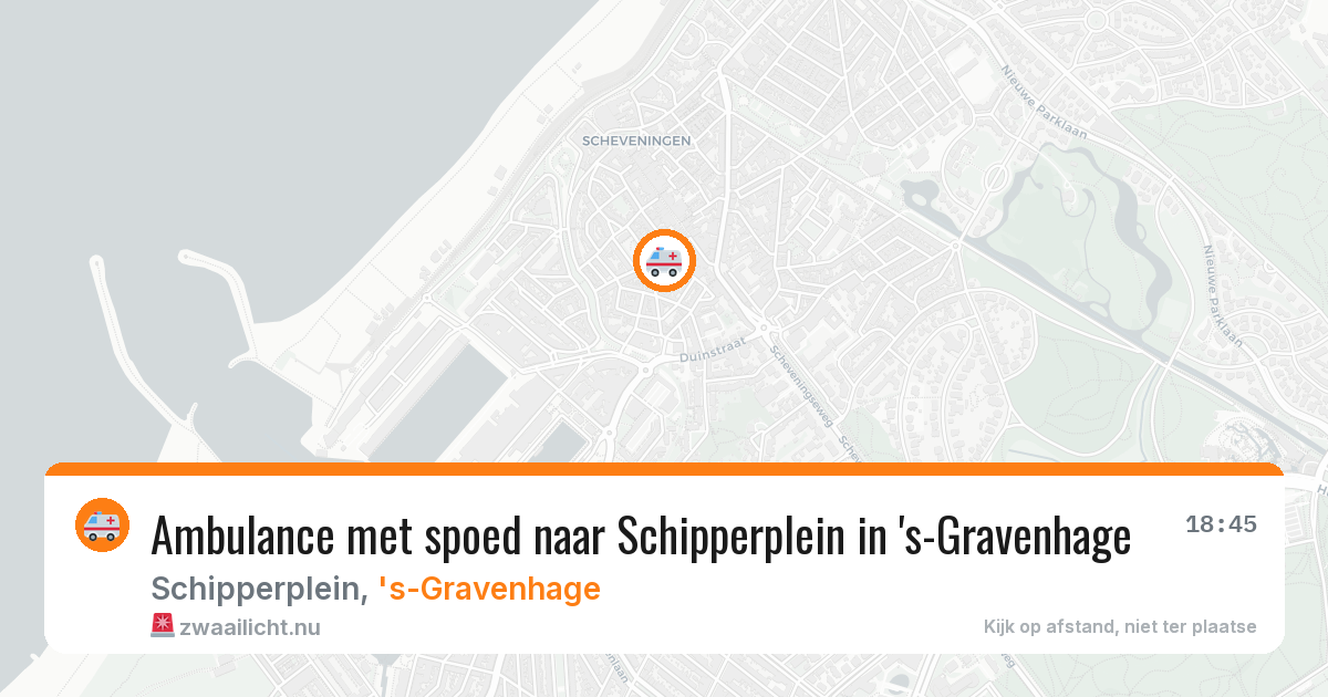Ambulance met spoed naar Schipperplein in 's-Gravenhage — 19 jul 2026