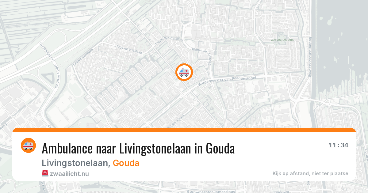 Ambulance naar Livingstonelaan in Gouda — 31 mrt 2026