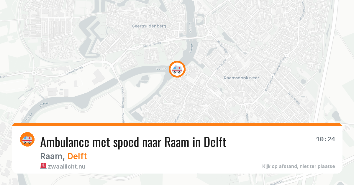 Ambulance met spoed naar Raam in Delft — 1 feb 2026