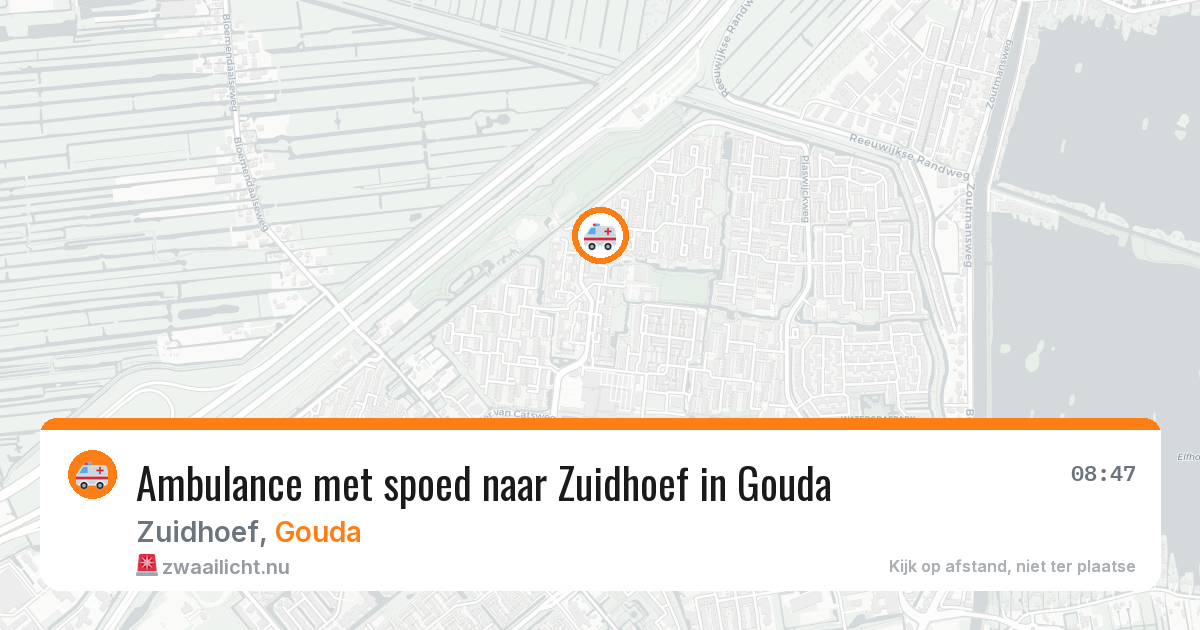 Ambulance met spoed naar Zuidhoef in Gouda — 11 feb 2026