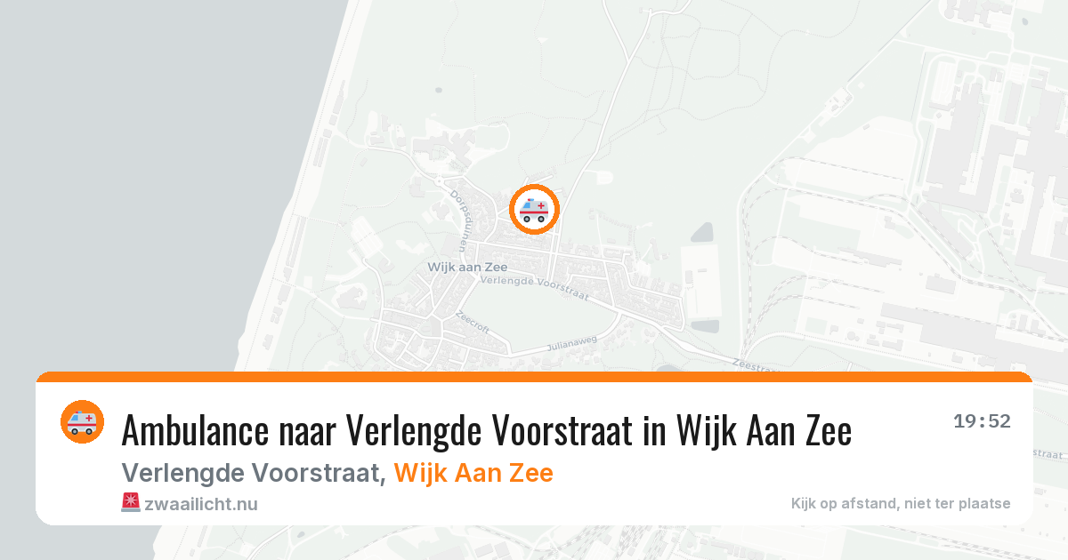 Ambulance naar Verlengde Voorstraat in Wijk Aan Zee — 19 jul 2026