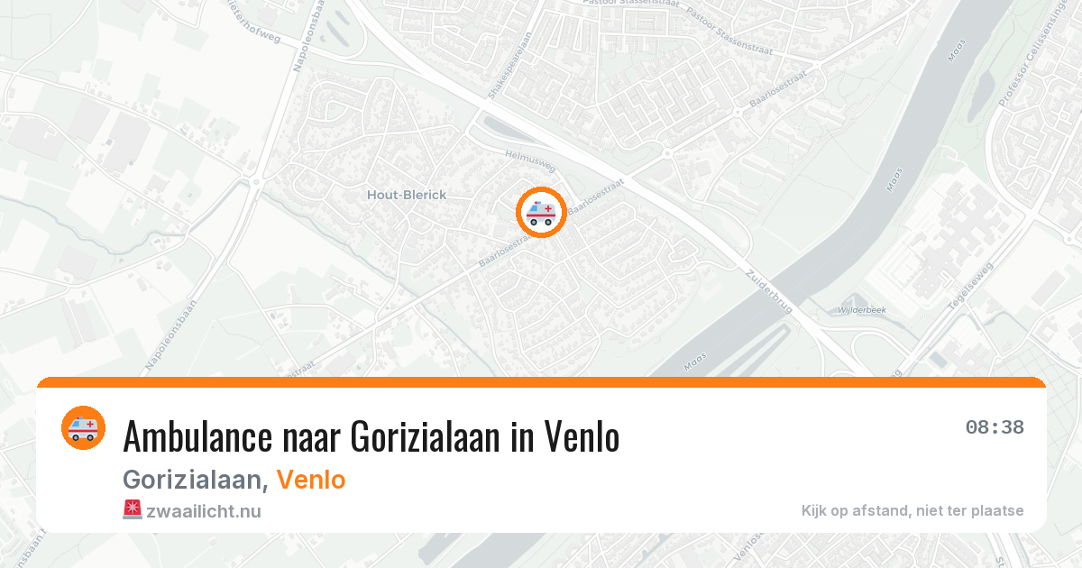 Ambulance naar Gorizialaan in Venlo — 13 jul 2026