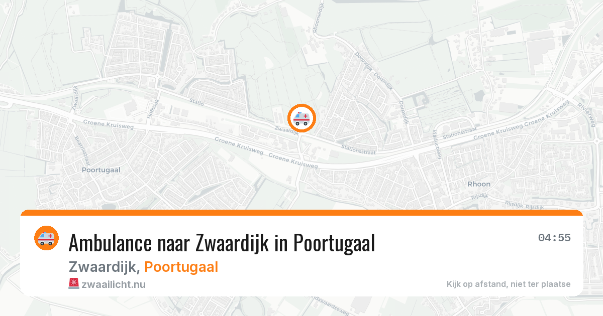 Ambulance naar Zwaardijk in Poortugaal — 12 jul 2026