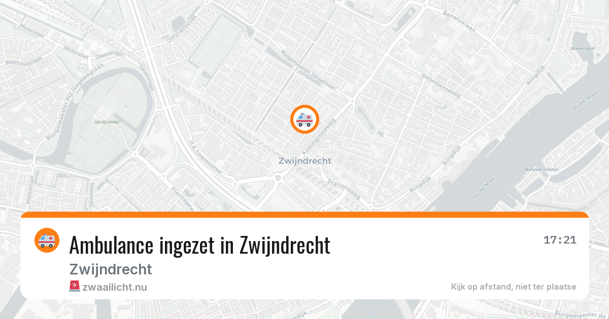 Ambulance ingezet in Zwijndrecht — 1 jun 2026