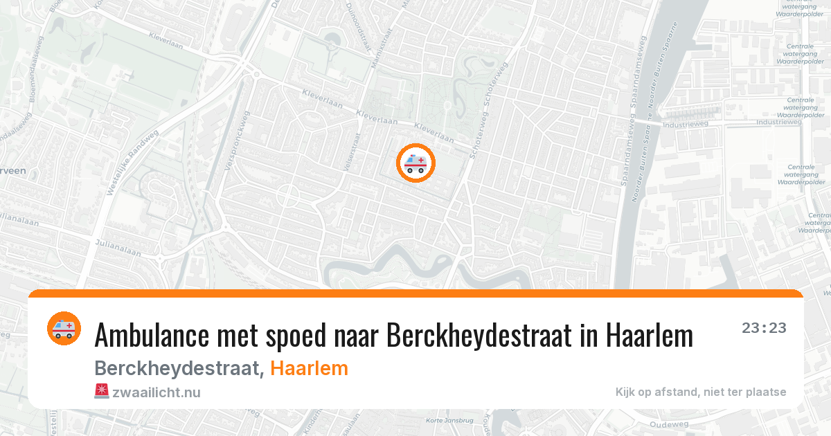 Ambulance met spoed naar Berckheydestraat in Haarlem — 19 mei 2026