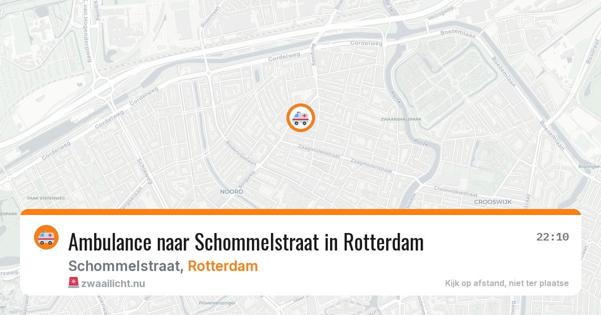 Ambulance naar Schommelstraat in Rotterdam — 11 mei 2026