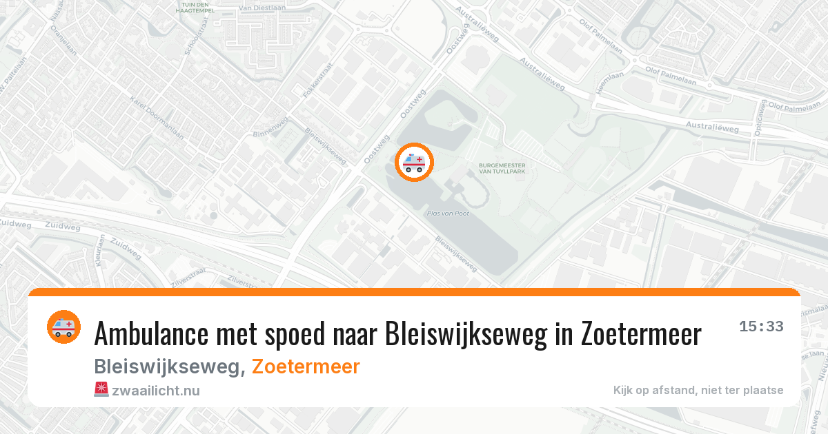 Ambulance met spoed naar Bleiswijkseweg in Zoetermeer — 14 jul 2026