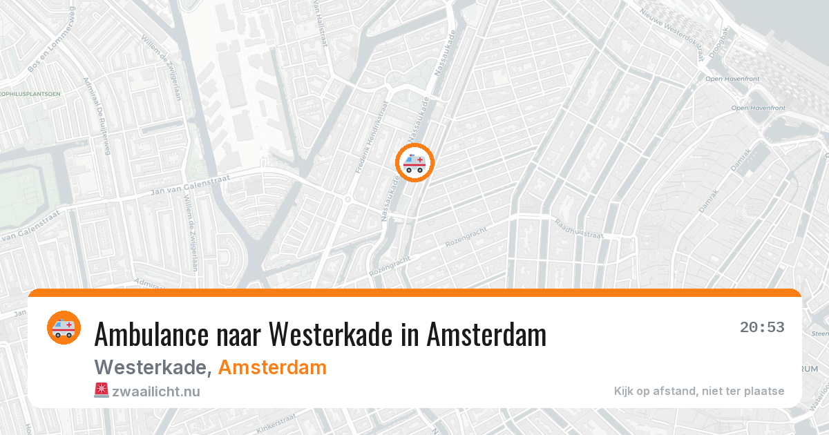 Ambulance naar Westerkade in Amsterdam — 11 jul 2026