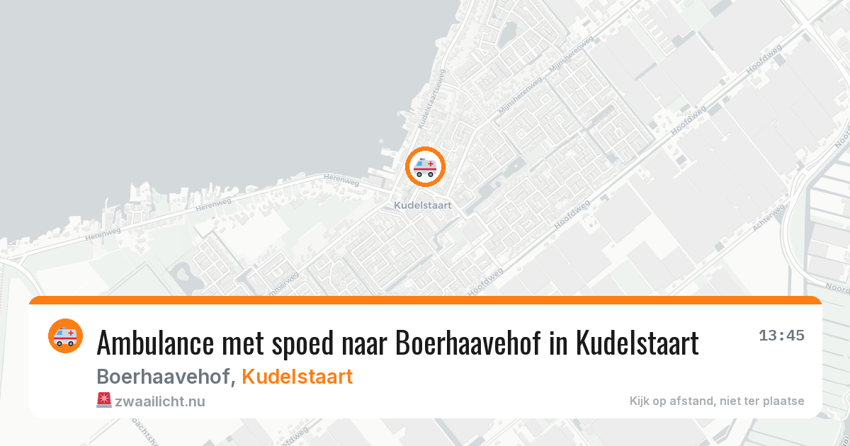 Ambulance met spoed naar Boerhaavehof in Kudelstaart — 9 jun 2026