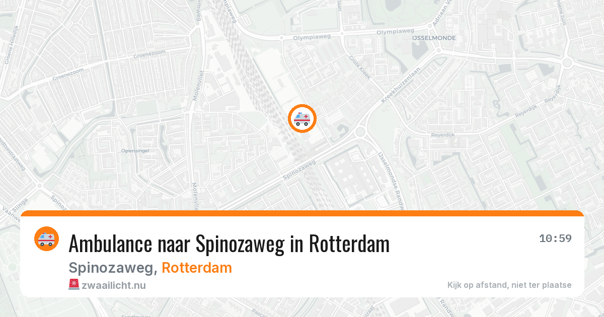 Ambulance naar Spinozaweg in Rotterdam — 13 mei 2026