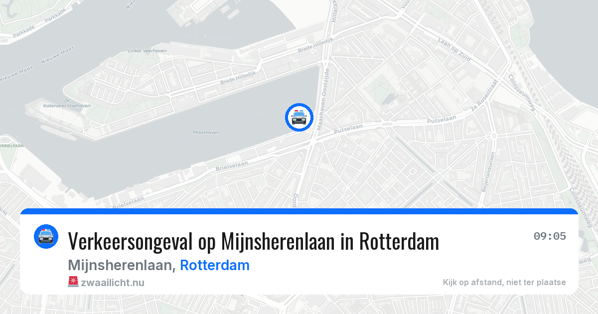 Verkeersongeval op Mijnsherenlaan in Rotterdam — 27 mei 2026