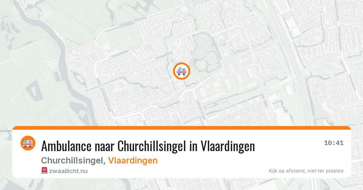 Ambulance naar Churchillsingel in Vlaardingen — 20 jul 2026