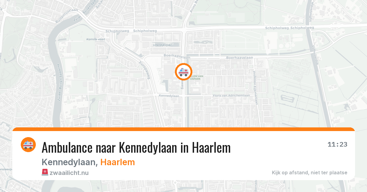 Ambulance naar Kennedylaan in Haarlem — 19 jul 2026