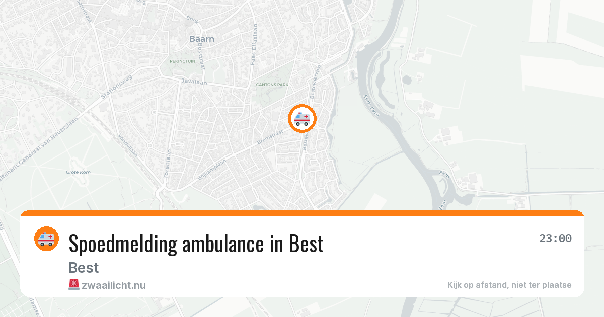 Spoedmelding ambulance in Best — 17 jan 2026