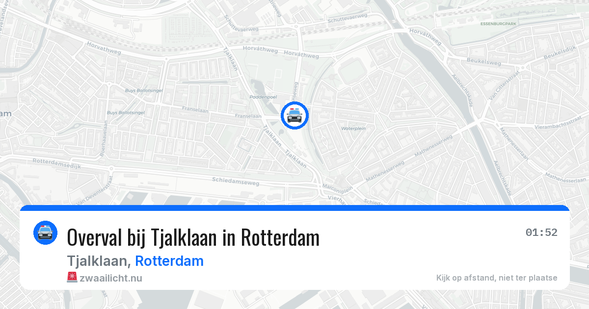 Overval bij Tjalklaan in Rotterdam — 12 mei 2026