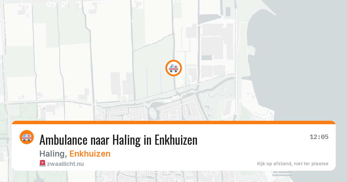 Ambulance naar Haling in Enkhuizen — 21 jul 2026