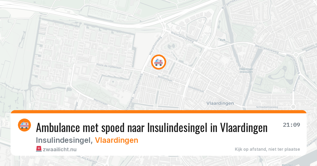 Ambulance met spoed naar Insulindesingel in Vlaardingen — 3 jun 2026