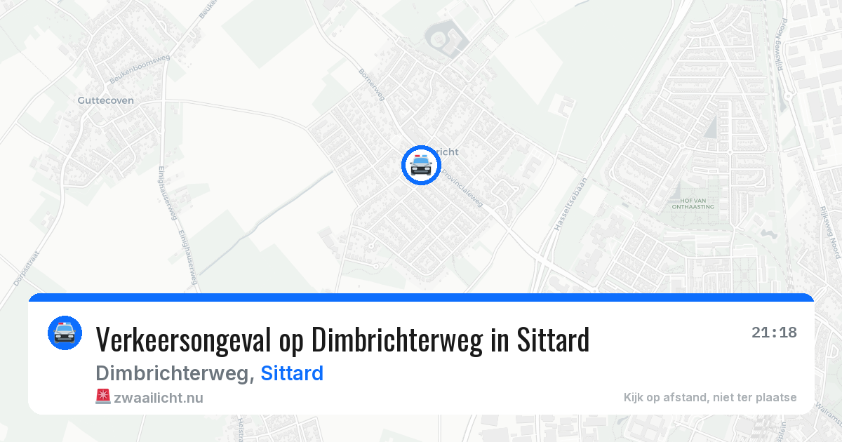 Verkeersongeval op Dimbrichterweg in Sittard — 4 jun 2026