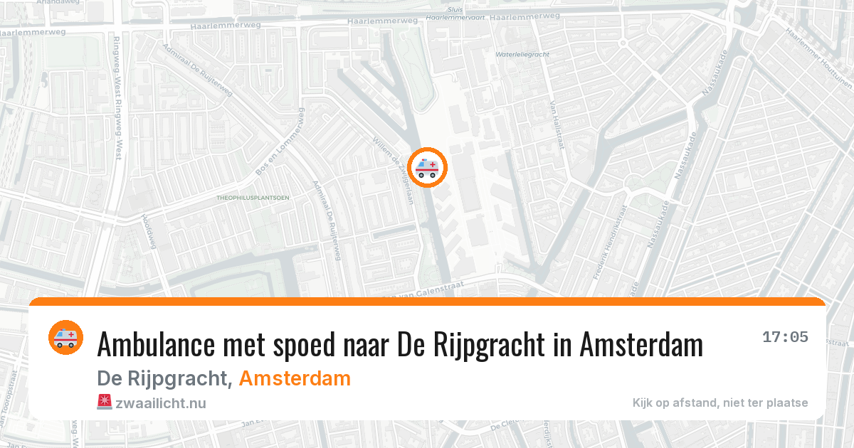Ambulance met spoed naar De Rijpgracht in Amsterdam — 20 mrt 2026