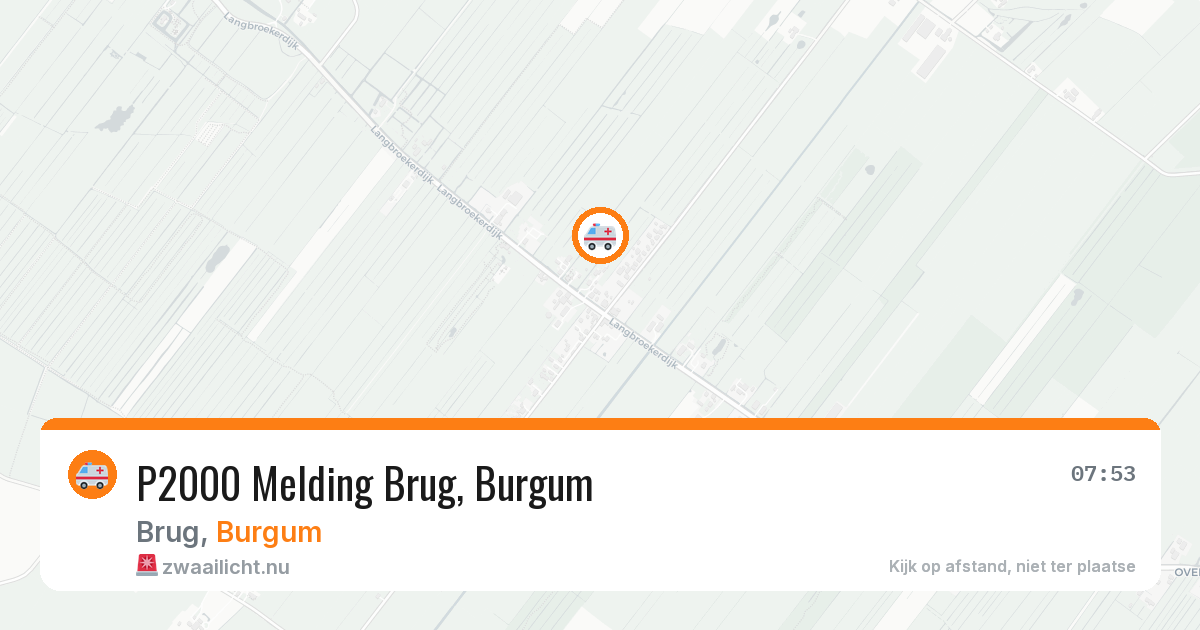 P2000 Melding Brug, Burgum — 1 mrt 2026