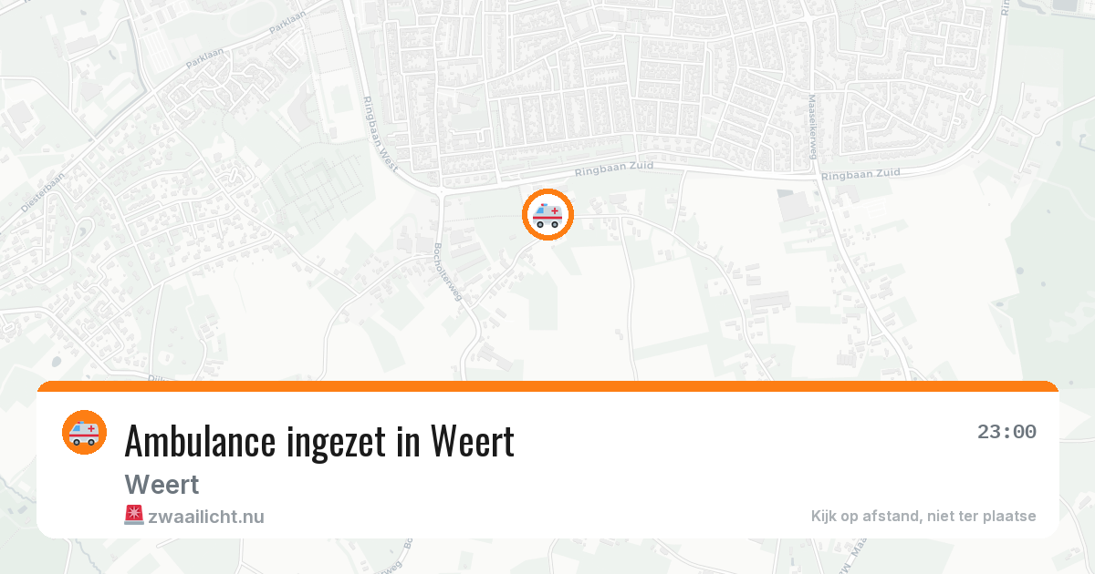 Ambulance ingezet in Weert — 11 jul 2026