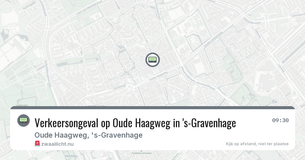 Verkeersongeval op Oude Haagweg in 's-Gravenhage — 13 feb 2026