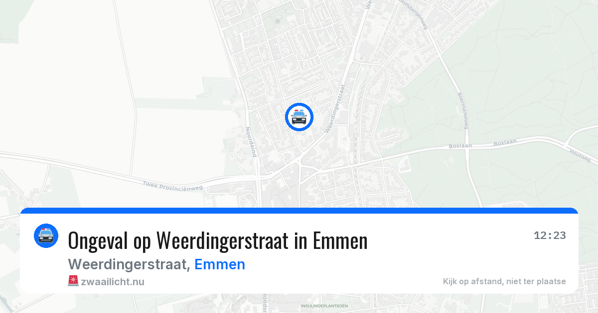 Ongeval op Weerdingerstraat in Emmen — 1 apr 2026
