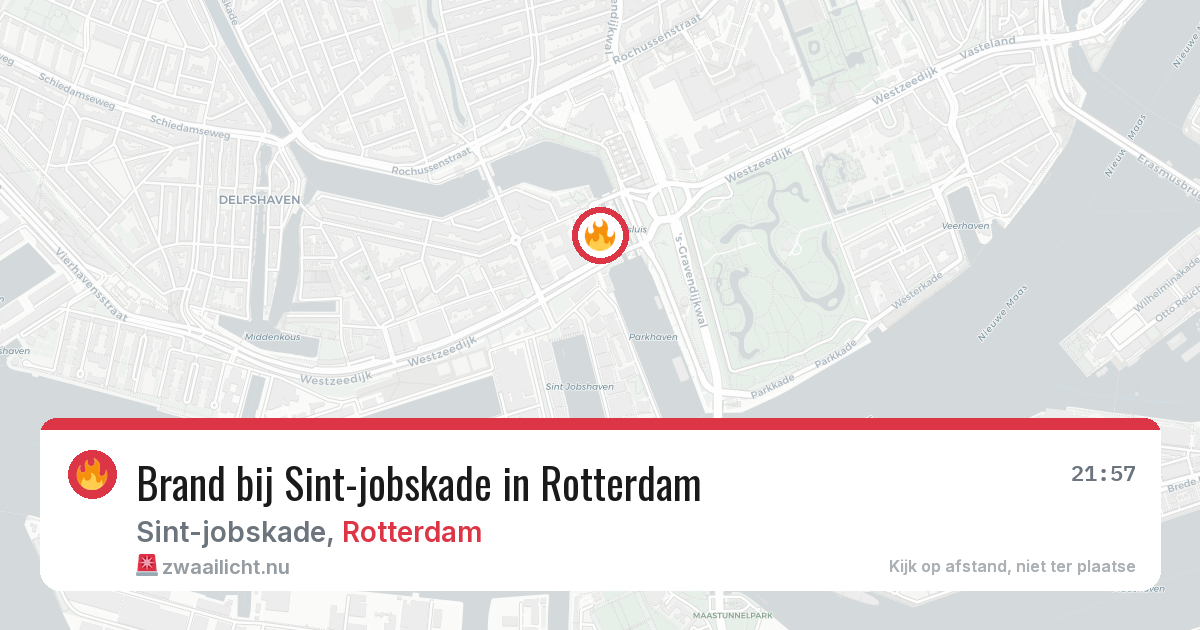 Brand bij Sint-jobskade in Rotterdam — 25 jul 2026