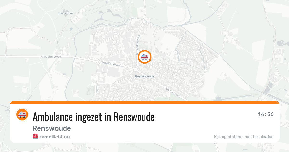 Ambulance ingezet in Renswoude — 20 jul 2026
