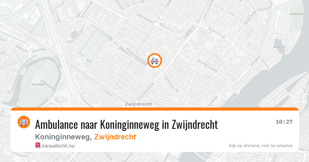 Ambulance naar Koninginneweg in Zwijndrecht — 26 jul 2026
