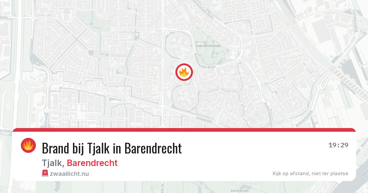 Brand bij Tjalk in Barendrecht — 3 mei 2026