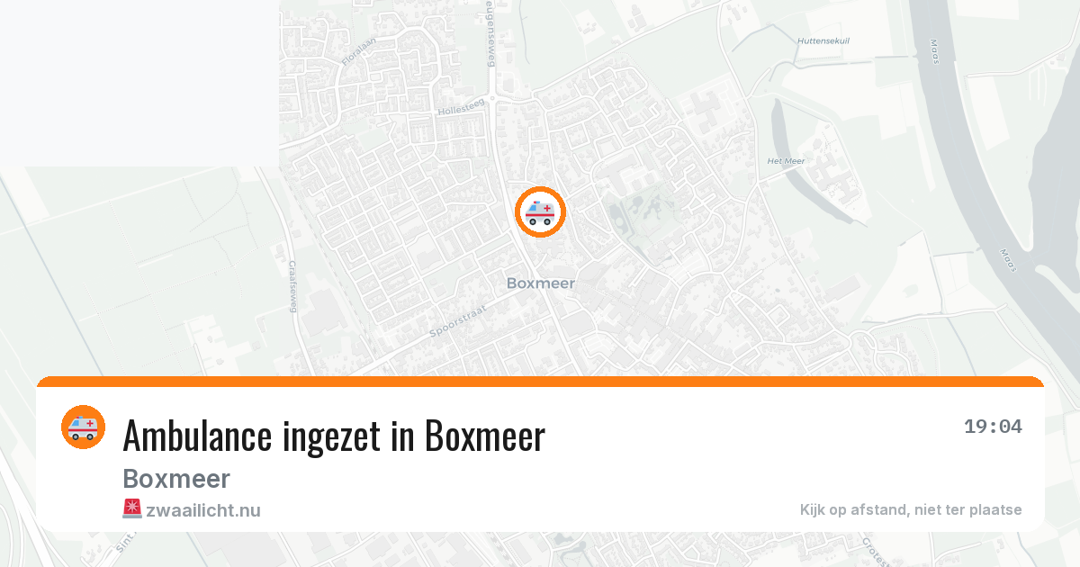 Ambulance ingezet in Boxmeer — 5 mrt 2026