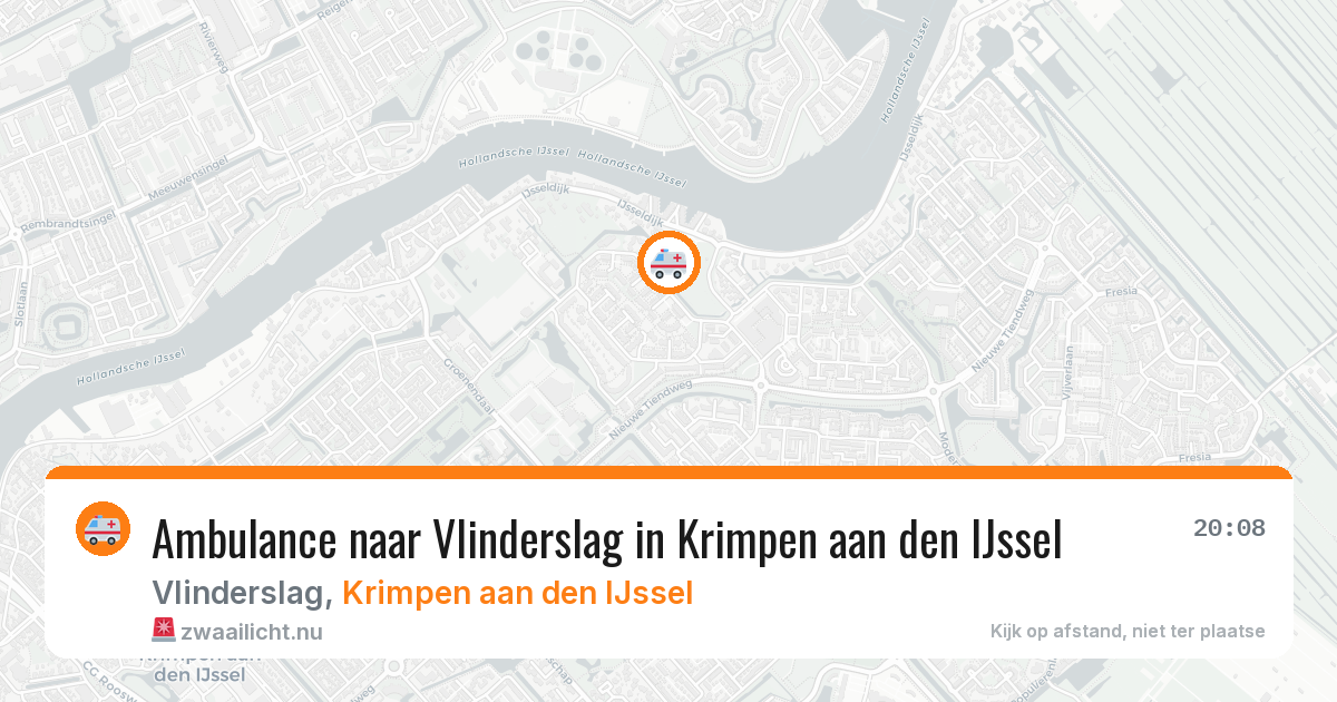 Ambulance naar Vlinderslag in Krimpen aan den IJssel — 11 mei 2026