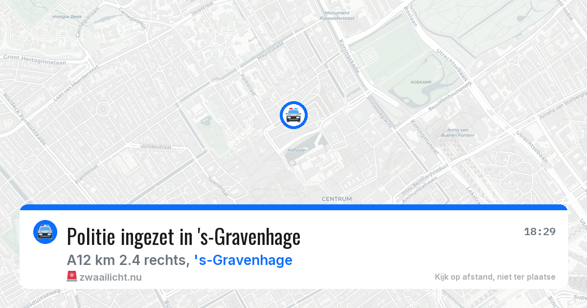 Politie ingezet in 's-Gravenhage — 28 jan 2026 | 🚨 Zwaailicht.nu