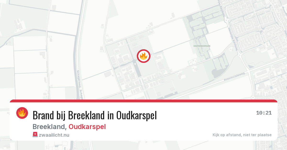 Brand bij Breekland in Oudkarspel — 13 apr 2026