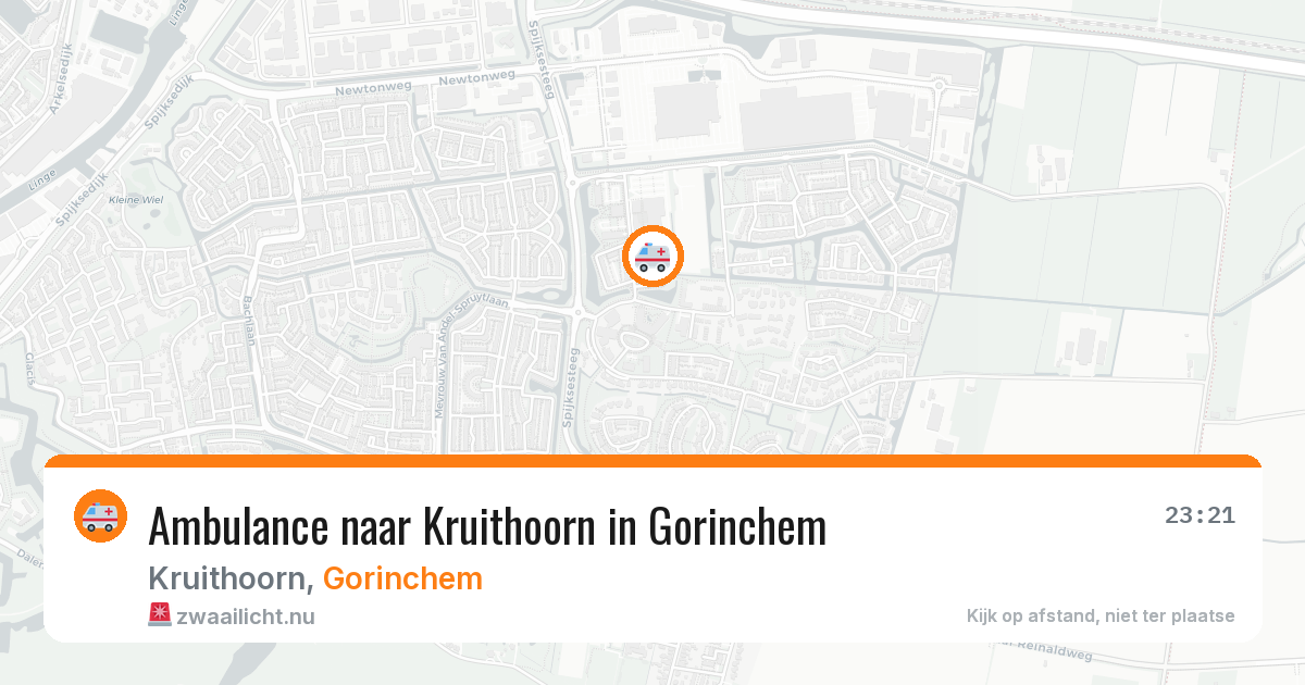 Ambulance naar Kruithoorn in Gorinchem — 31 mei 2026