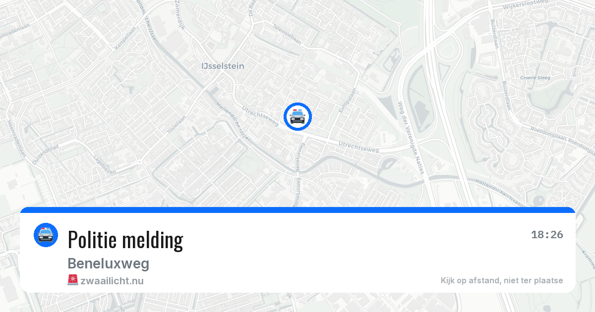 Politie melding — 9 jul 2026