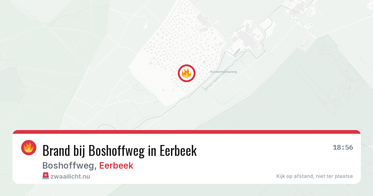 Brand bij Boshoffweg in Eerbeek — 29 mei 2026